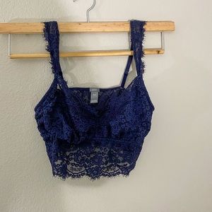 Aerie, bralette, navy